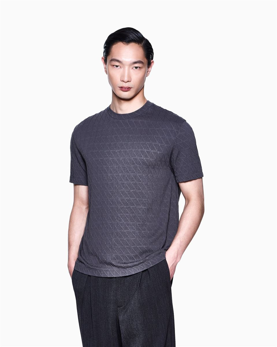 asv stretch cashmere and viscose-blend crew-neck t-shirt