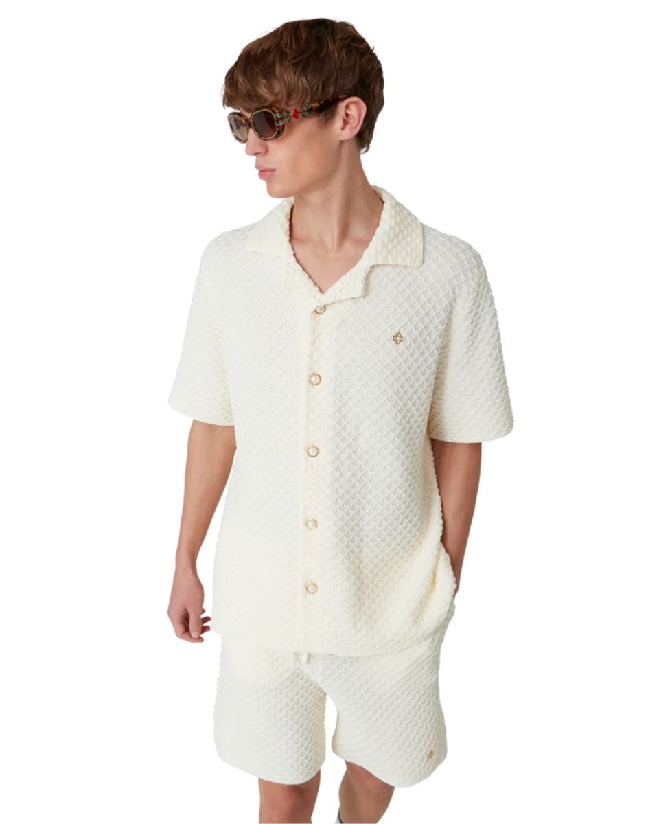 TEXTURED KNITTED SHIRT -  CASABLANCA -  Verso