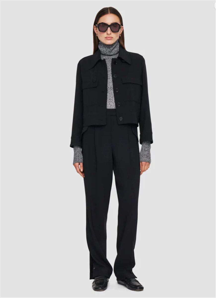 JOSEPH MISTRAL CROPPED JACKET BLACK -  JOSEPH -  Verso