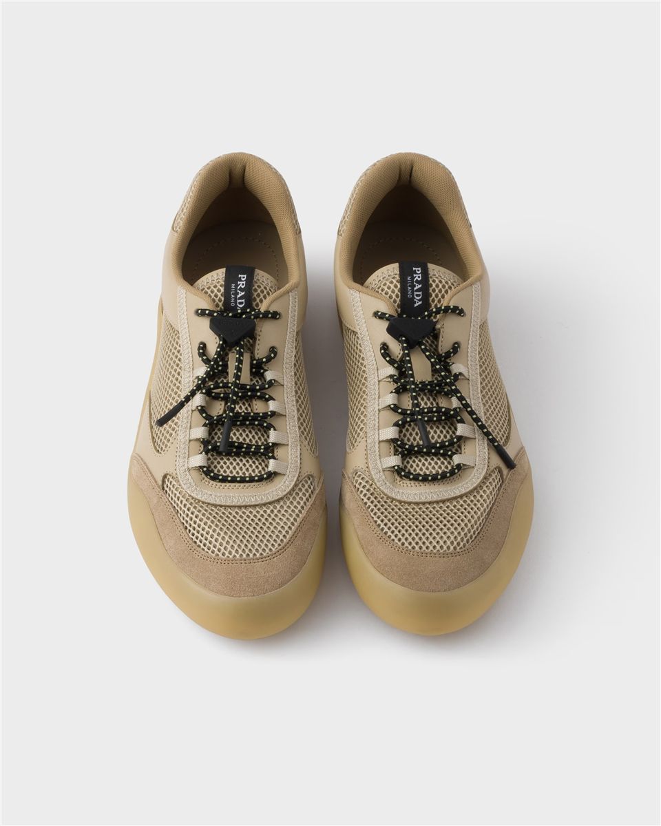 Speedrock mesh fabric sneakers-PRADA-Verso