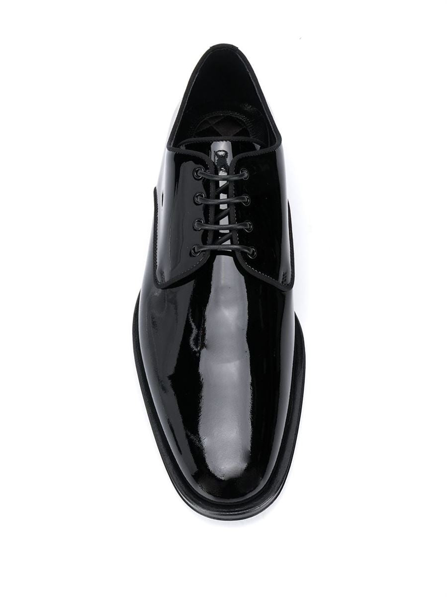 PATENT LEATHER DERBY SHOES DOLCE & GABBANA