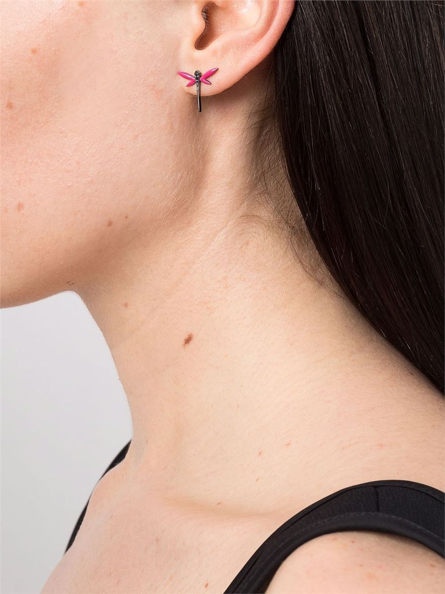 18KT ROSE GOLD EARRINGS AND NECKLACE - ANAPSARA - Verso