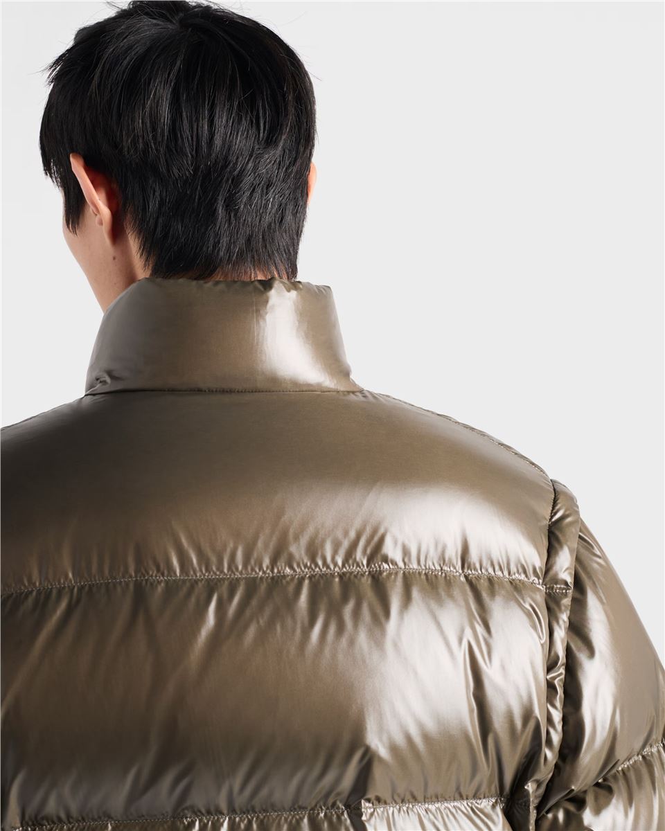 Medium-weight re-nylon down jacket-PRADA-Verso