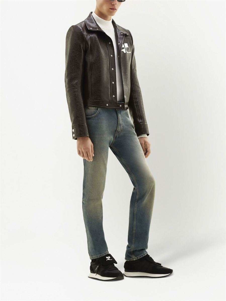 LOGO-PATCH PRESS-STUD JACKET -  COURREGES -  Verso