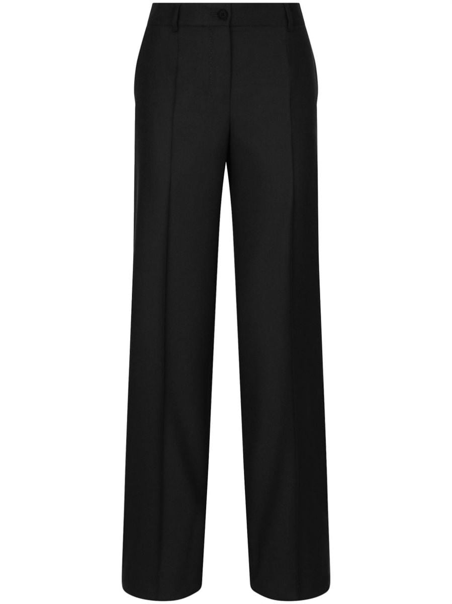 FLARED VIRGIN-WOOL TROUSERS DOLCE & GABBANA