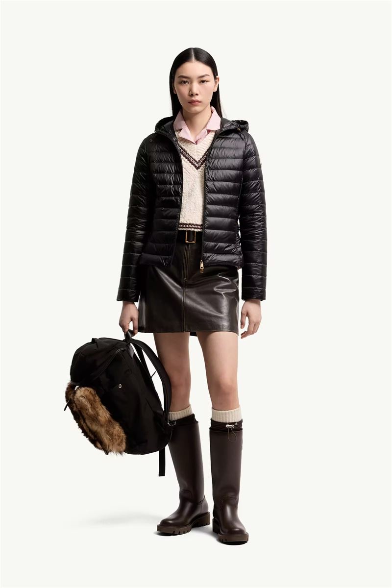 Igelhood short down jacket-MONCLER-Verso