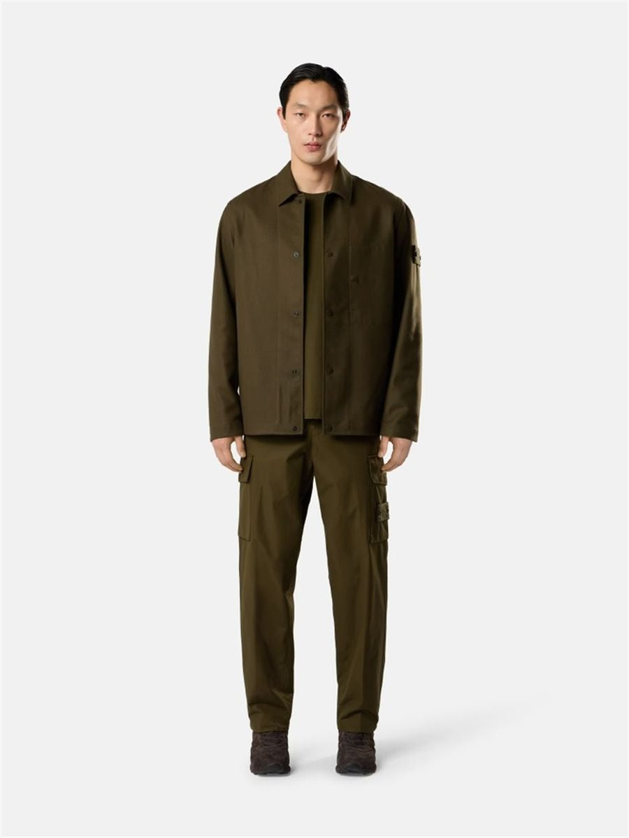 Regular-fit overshirt with chest pocket