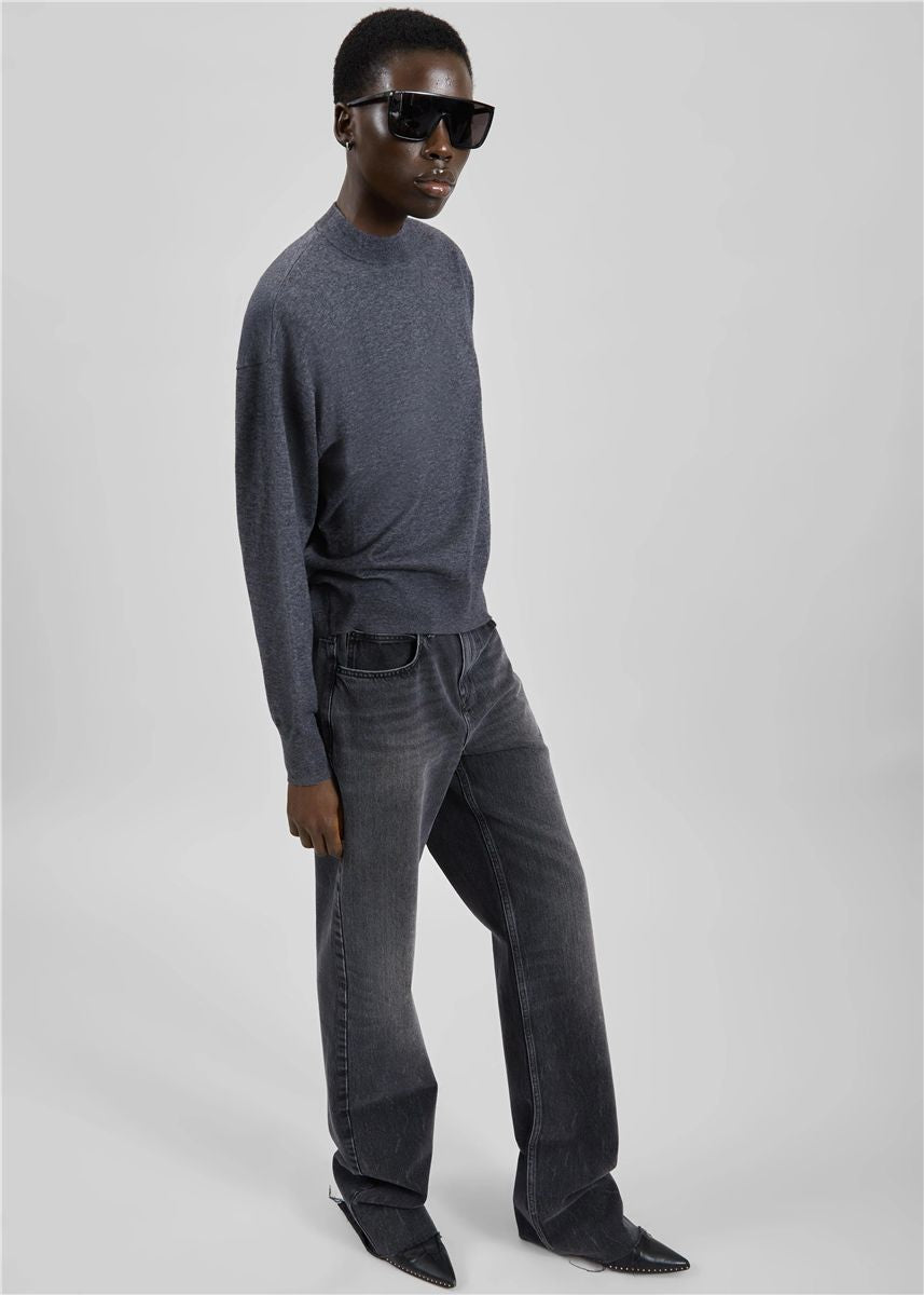 Rue padded high neck sweater-THE FRANKIE SHOP-Verso
