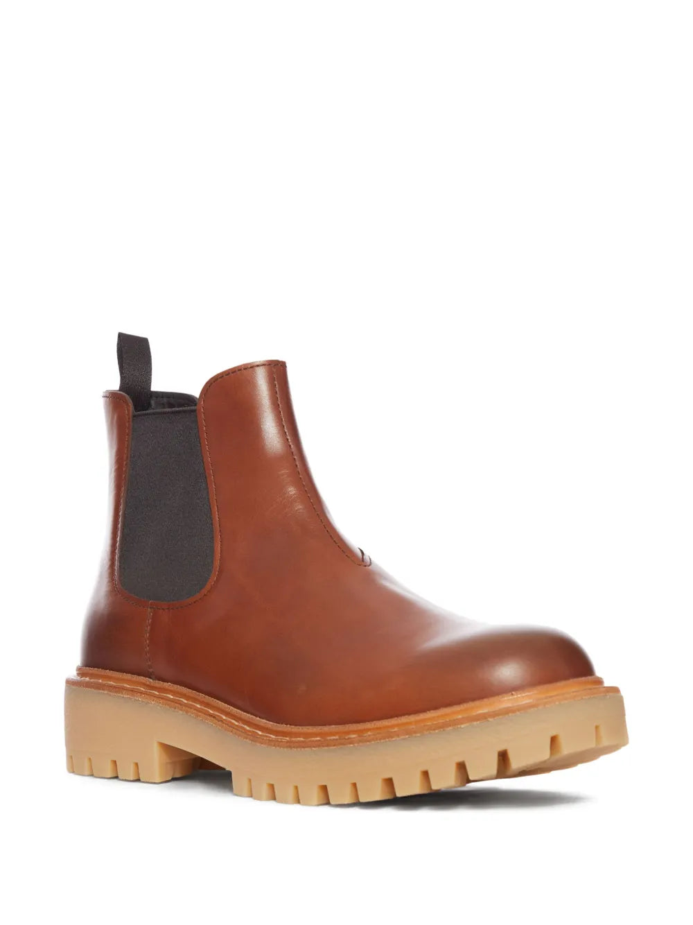 Prada elastic-panel leather chelsea boots