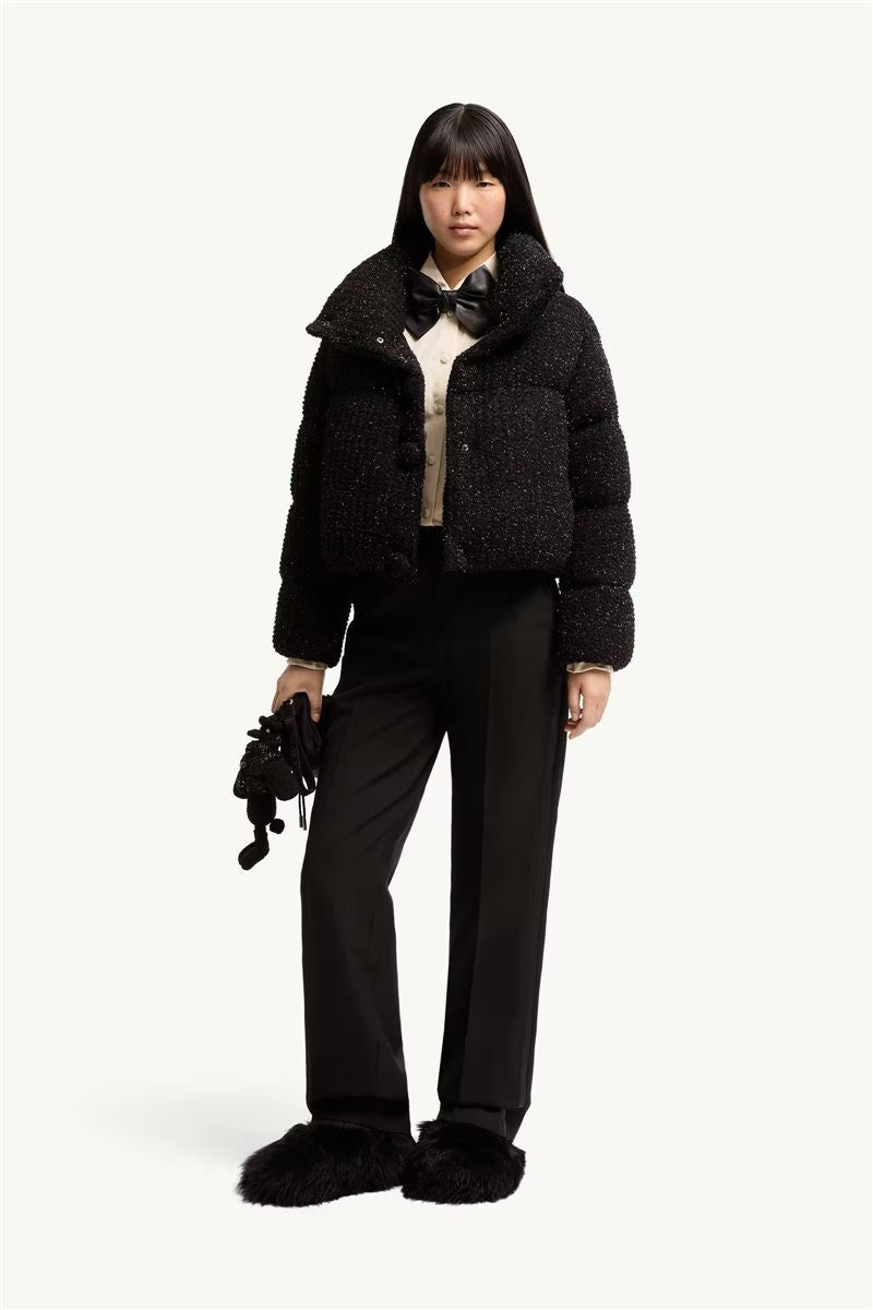 Almee teddy short down jacket-MONCLER-Verso