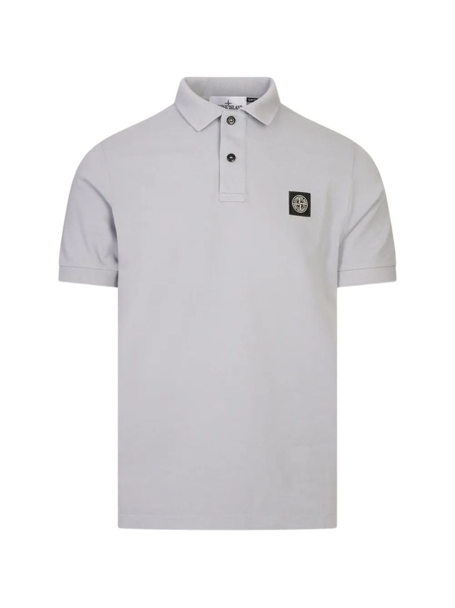 Slim-fit short-sleeve polo with compass patch-STONE ISLAND-311511-XS-Verso
