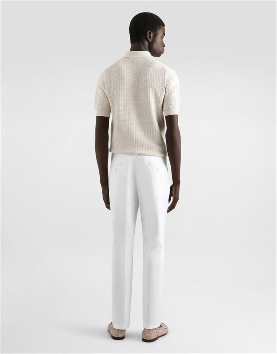 COTTON POLO-SHIRT WITH EMBROIDERED LOGO