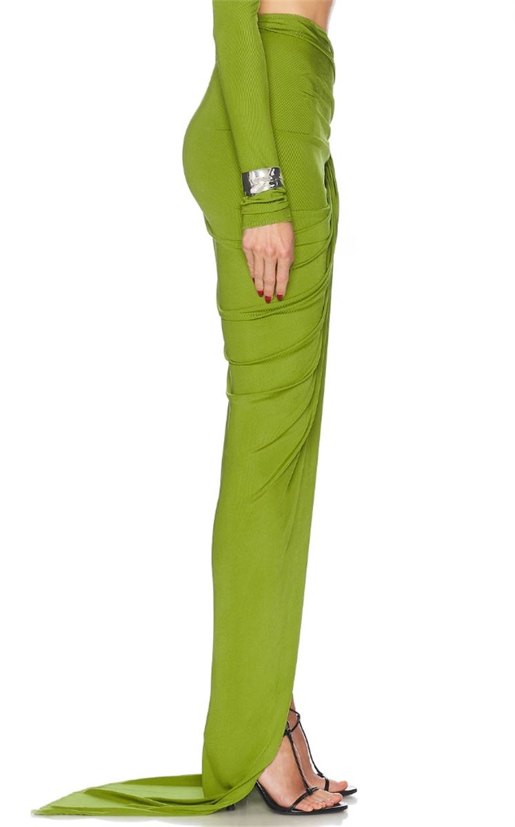 DRAPED ASYMMETRIC SKIRT