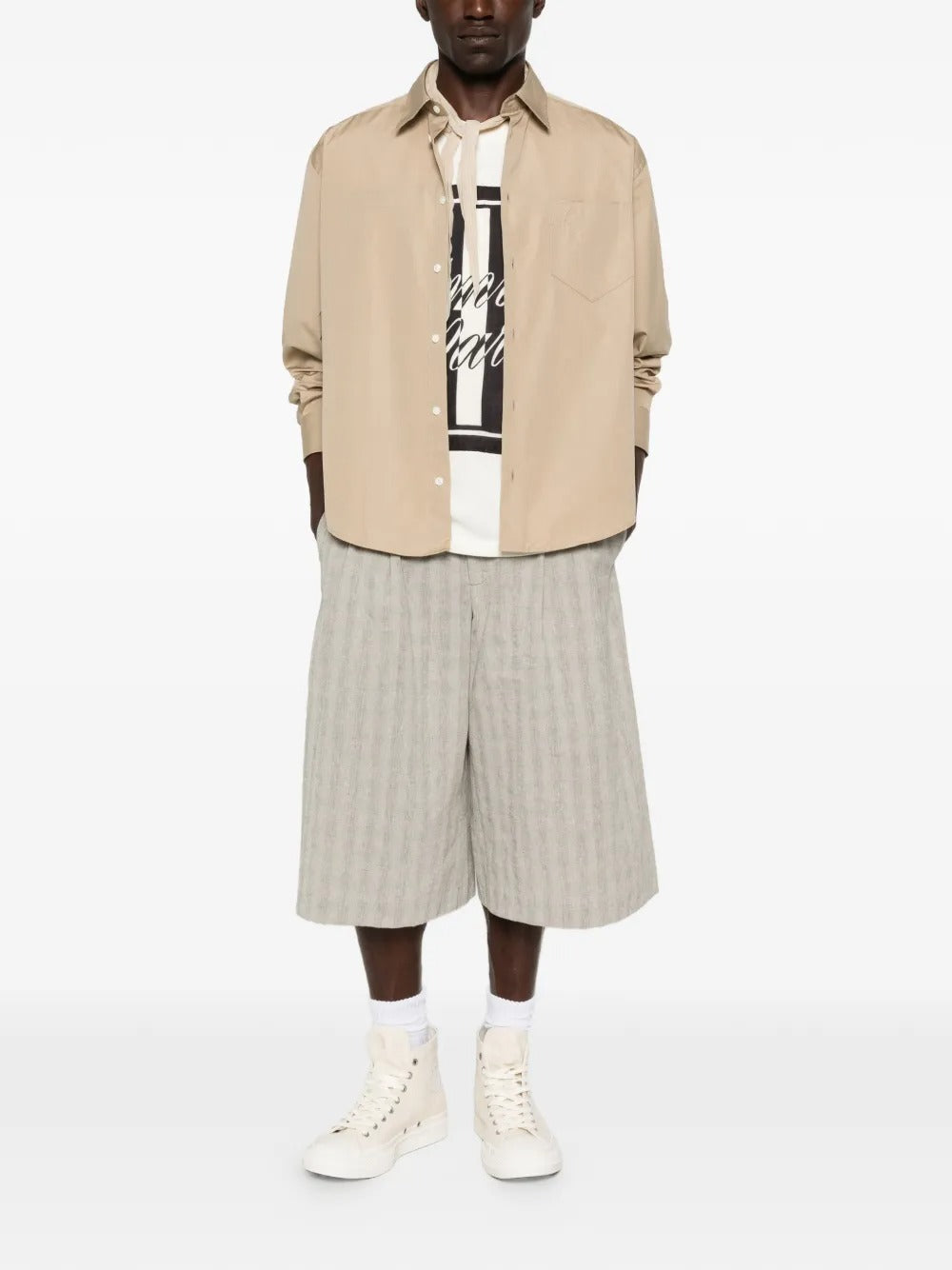 De coeur chest-pocket shirt-AMI-Verso