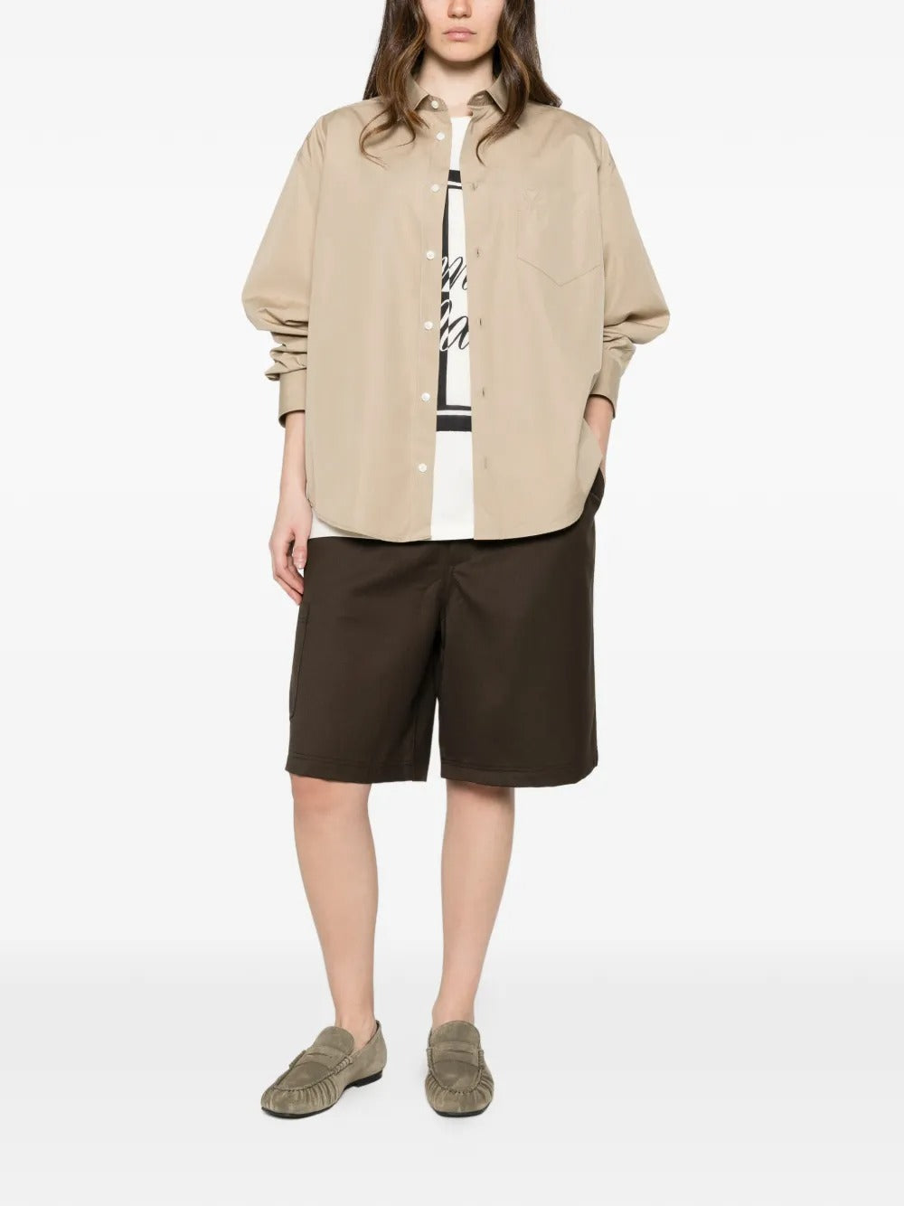 De coeur chest-pocket shirt-AMI-Verso