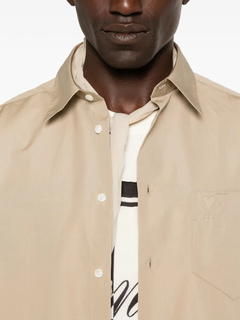 De coeur chest-pocket shirt-AMI-Verso