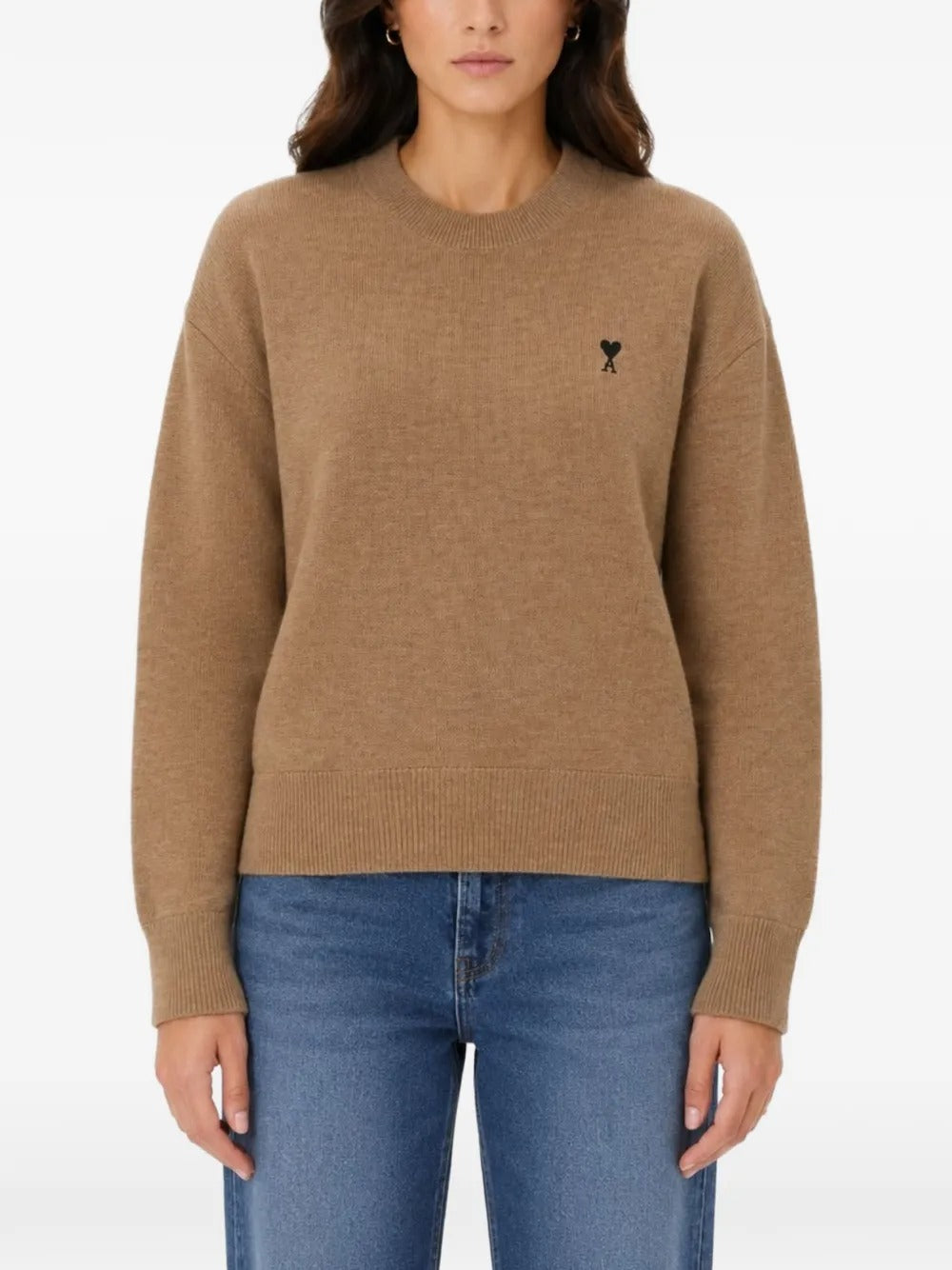De Coeur Logo-Embroidered Jumper-AMI-Verso