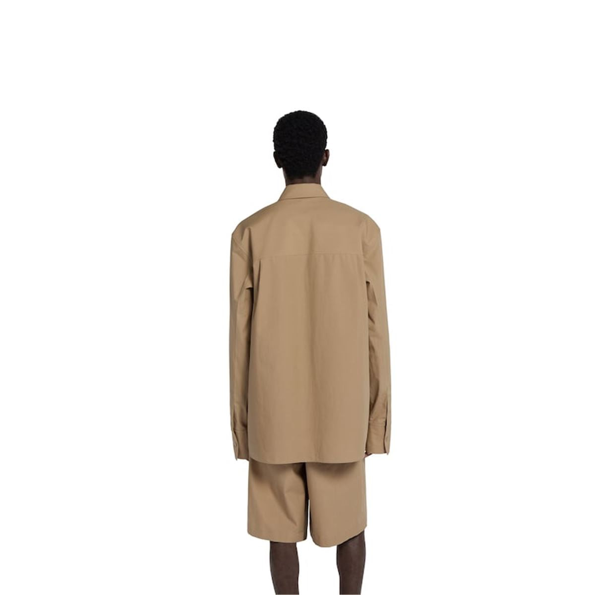 EMBOSSED COTTON POPLIN SHIRT - GUCCI - Verso
