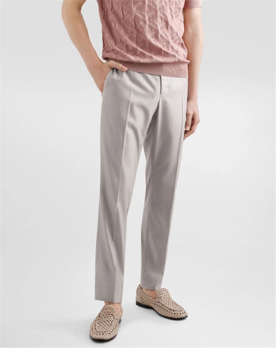 DECONSTRUCTED DOUBLE-BREASTED WOOL AND SILK SUIT - DOLCE & GABBANA - Verso