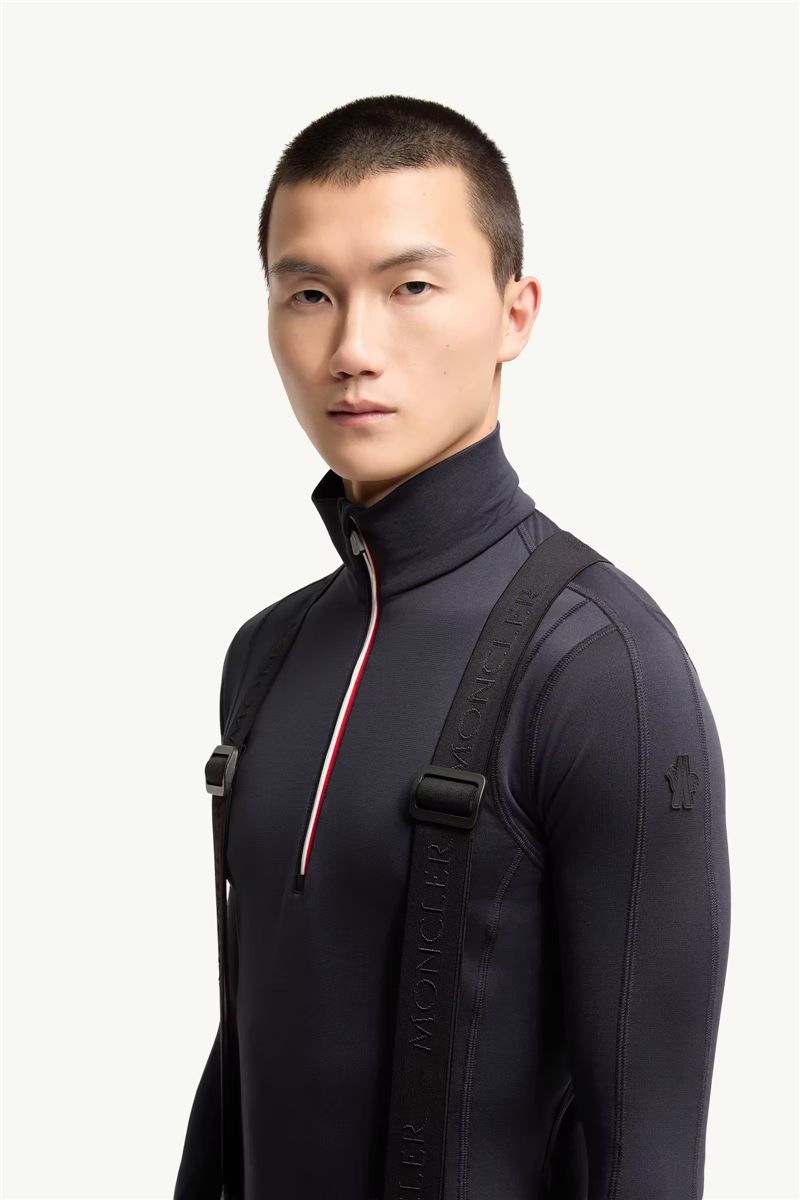 Denim ski trousers-MONCLER-Verso