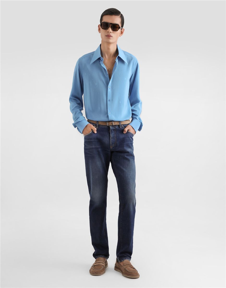 Denim trousers-DOLCE&GABBANA-Verso