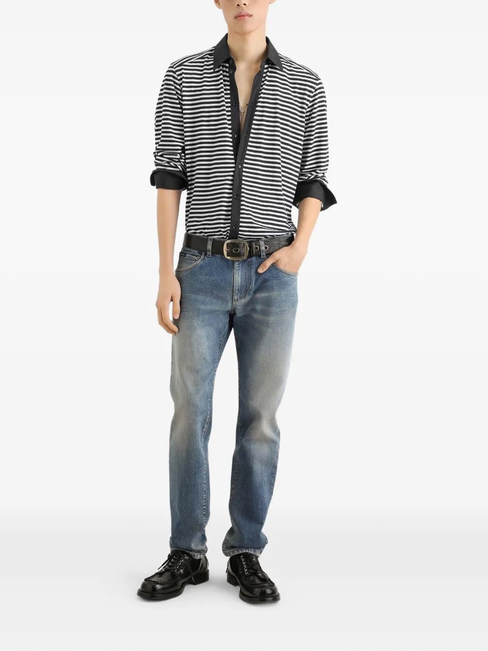 Denim trousers-DOLCE&GABBANA-Verso