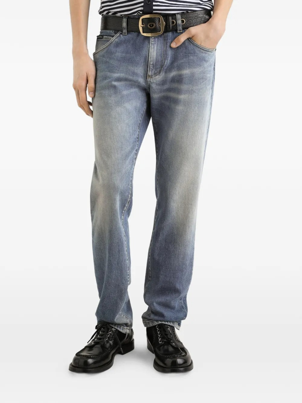 Denim trousers-DOLCE&GABBANA-Verso