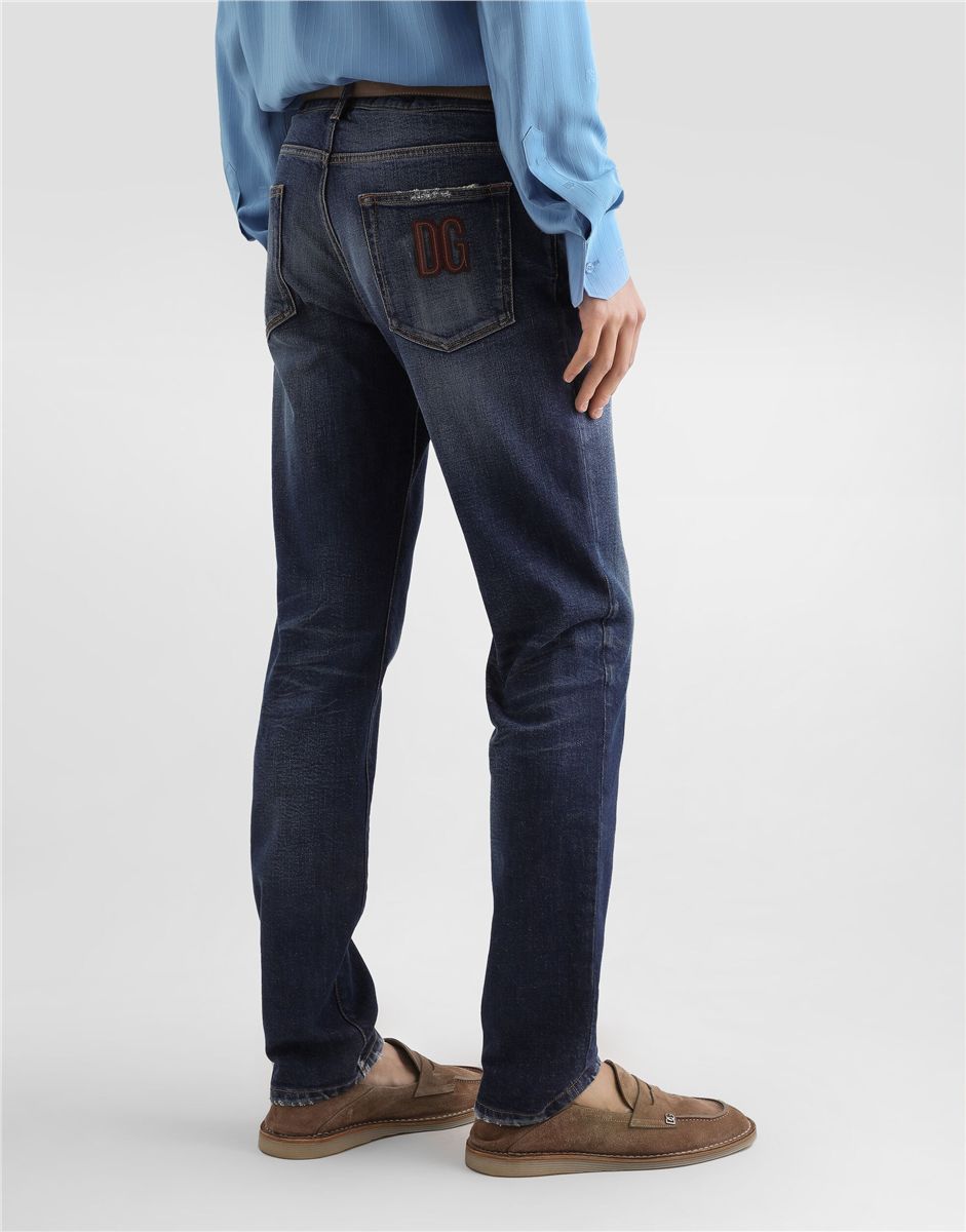 Denim trousers-DOLCE&GABBANA-Verso