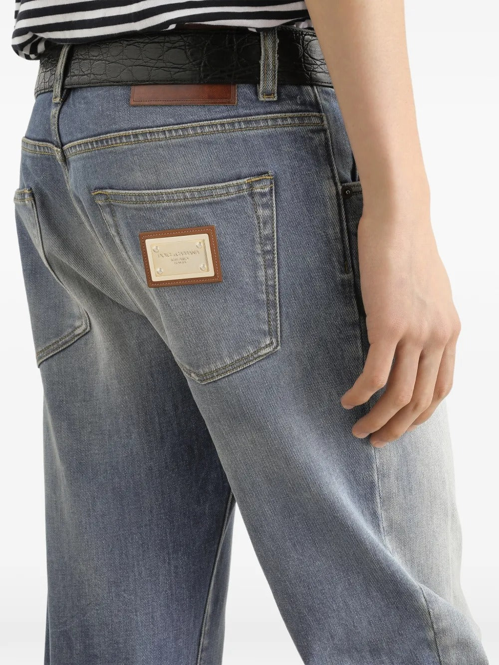 Denim trousers-DOLCE&GABBANA-Verso