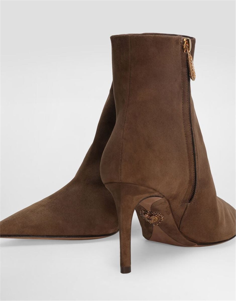 Devotion suede ankle boots-DOLCE & GABBANA-Verso