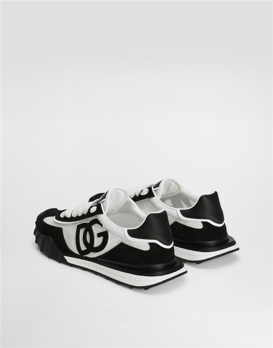Dg athletic sneakers in fabric and calfskin-DOLCE&GABBANA-Verso
