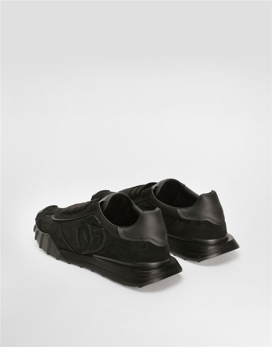 Dg athletic sneakers in fabric and calfskin-DOLCE&GABBANA-Verso