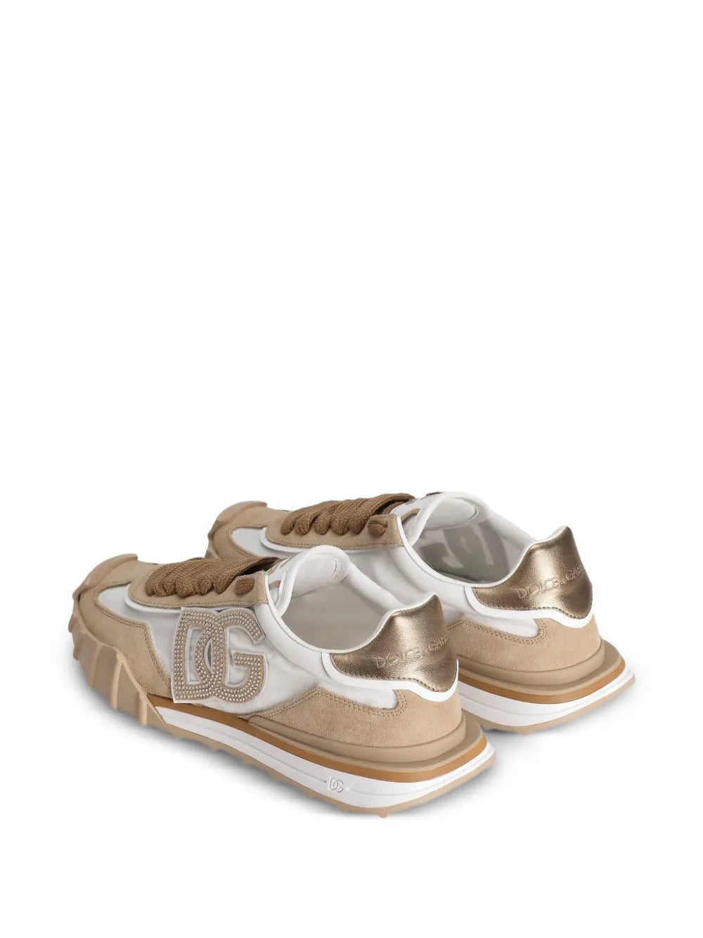Dg rhinestone logo sneakers-DOLCE&GABBANA-Verso