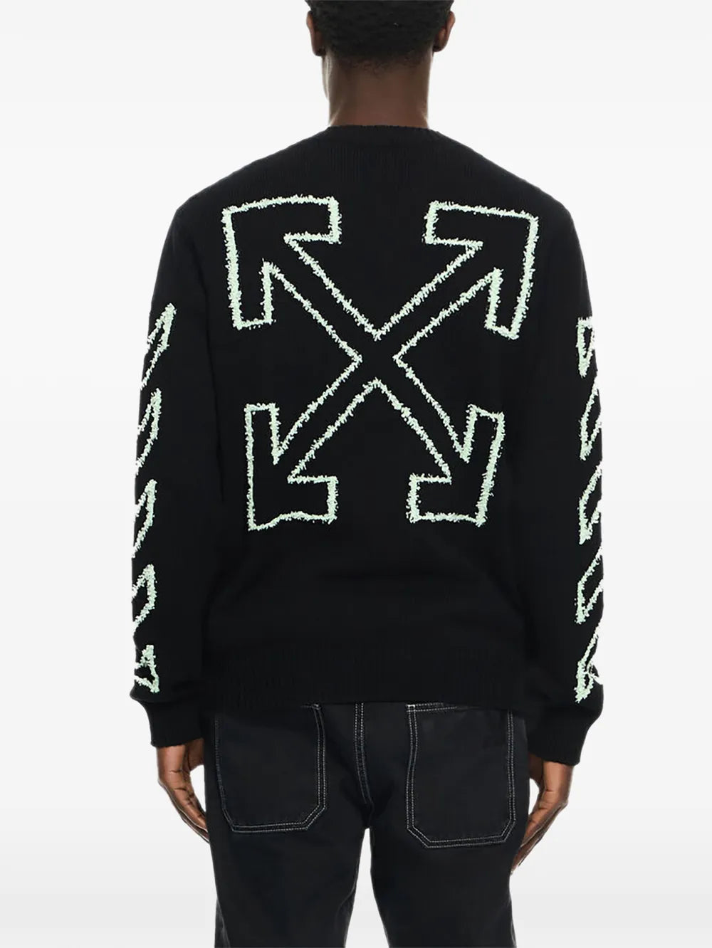 Diagonal-arrow sweater-OFF-WHITE-Verso