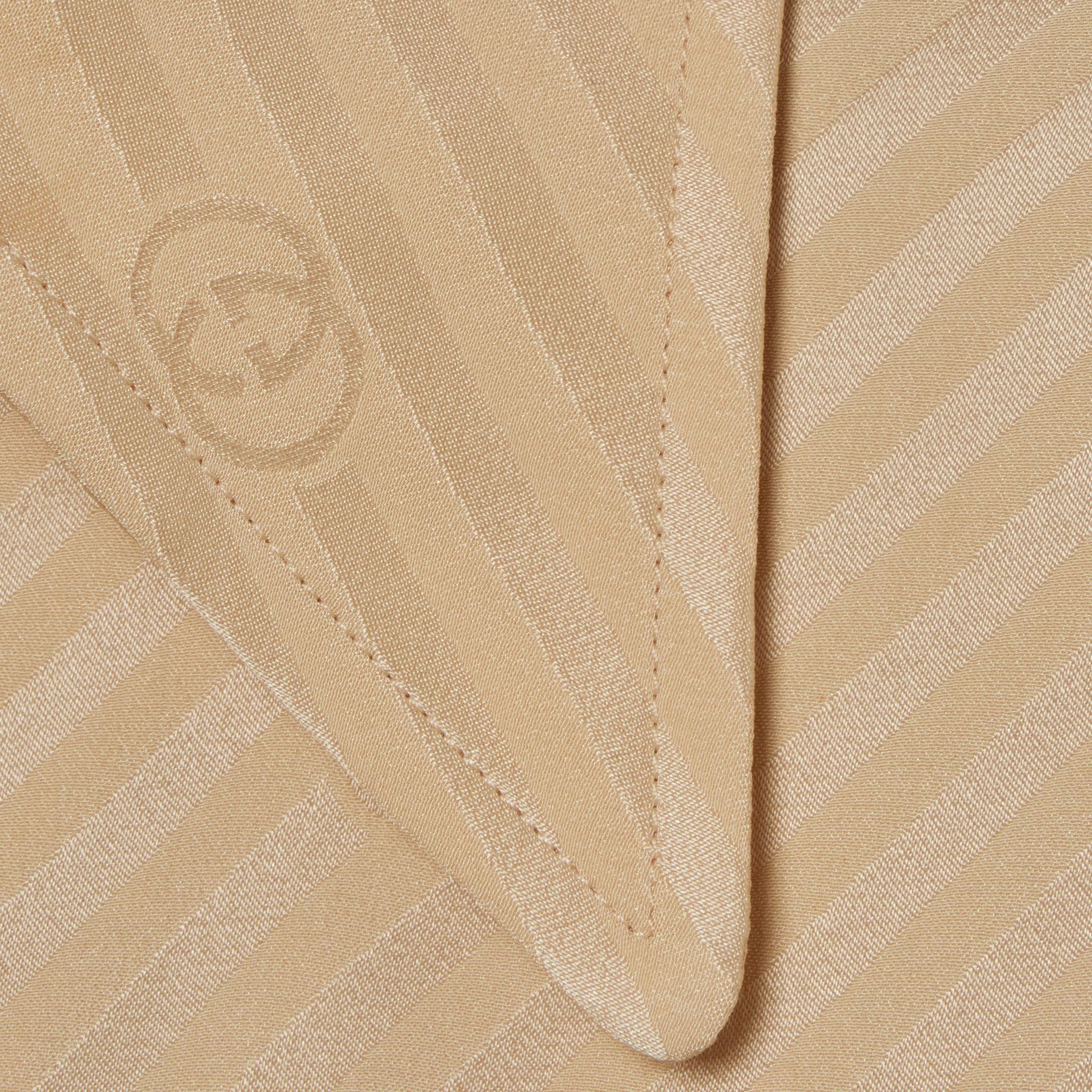 Diagonal GG silk jacquard shirt-GUCCI-Verso