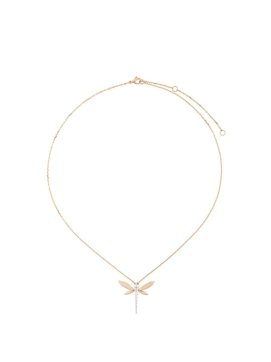 DIAMOND DRAGONFLY PENDANT NECKLACE - ANAPSARA - Verso