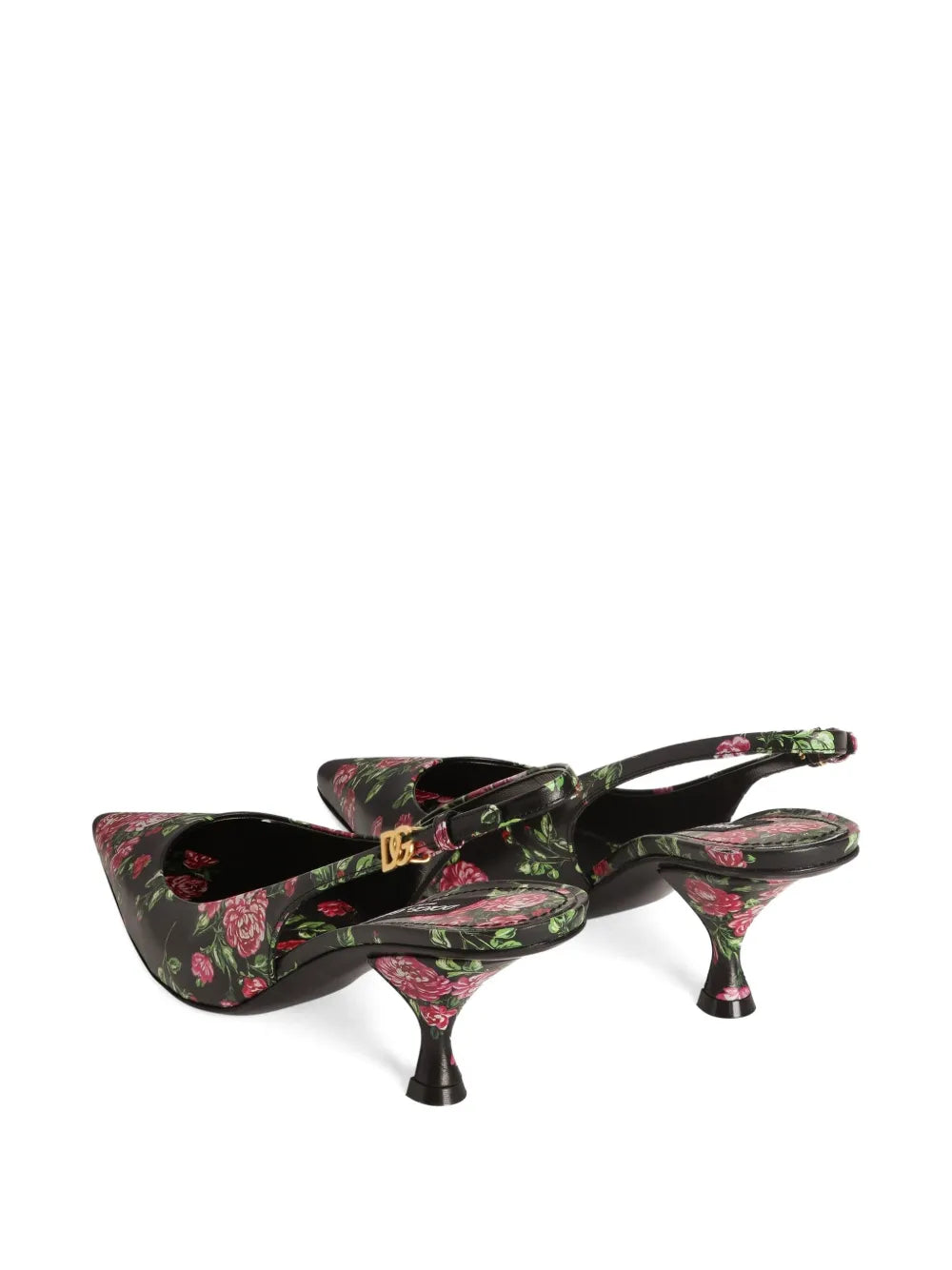 Dolce & gabbana 60mm floral slingback slippers-DOLCE&GABBANA-Verso