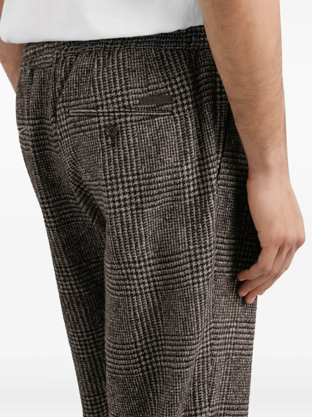 Dolce & gabbana check-pattern pleated trousers-DOLCE&GABBANA-Verso