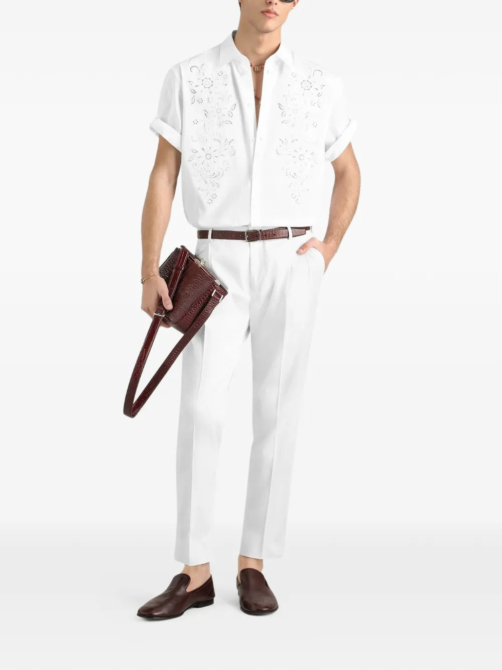 Dolce & gabbana cotton trousers-DOLCE&GABBANA-Verso