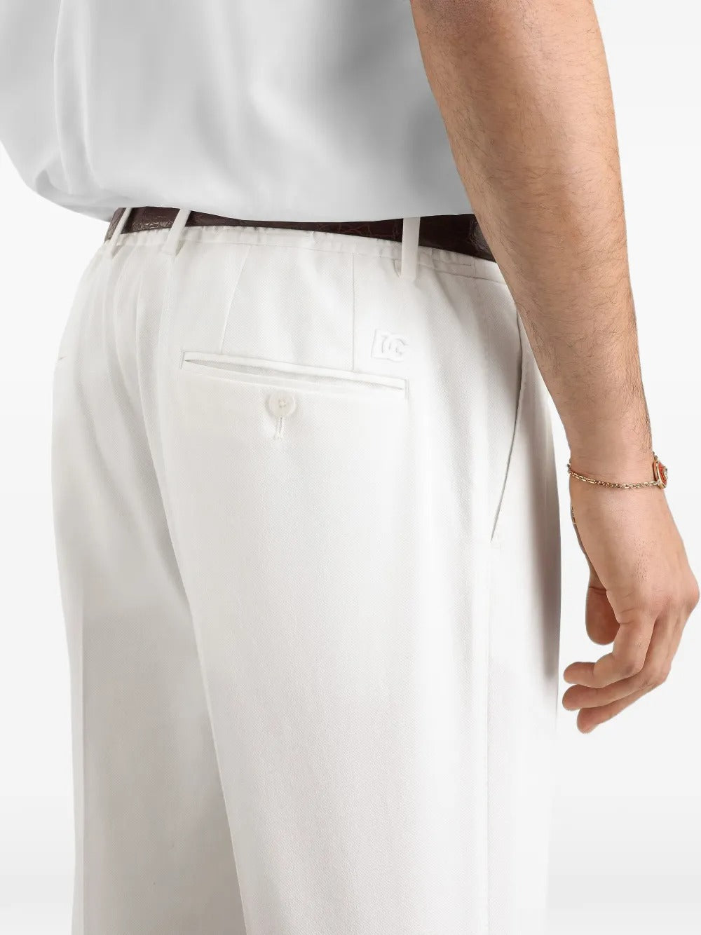 Dolce & gabbana cotton trousers-DOLCE&GABBANA-Verso