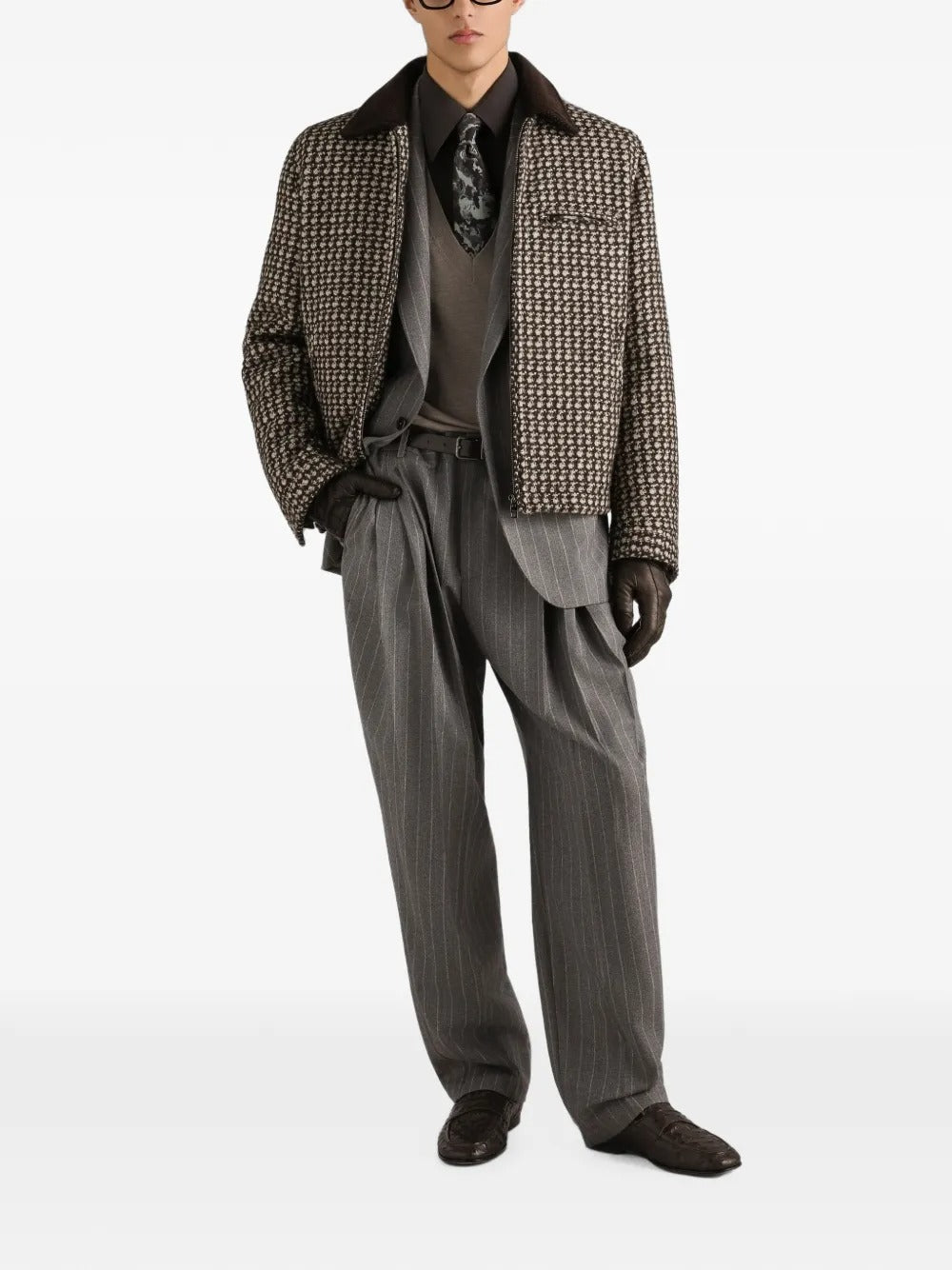 Dolce & gabbana houndstooth-pattern jacket-DOLCE&GABBANA-Verso
