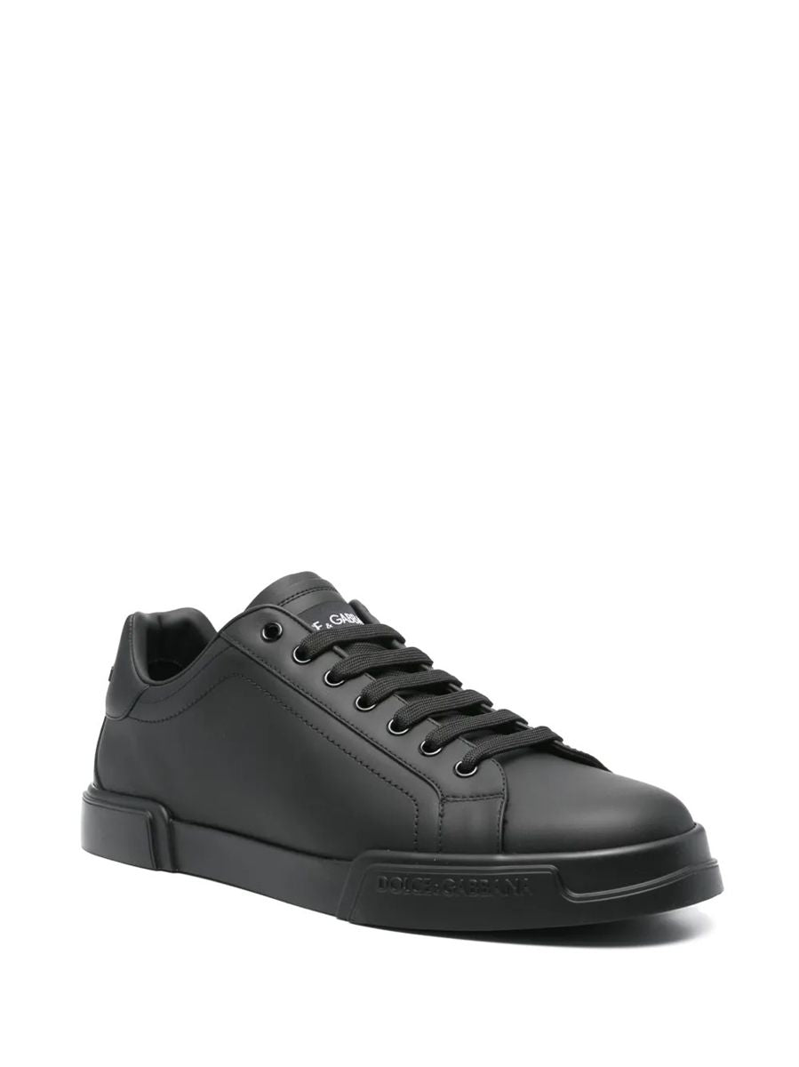 Dolce & gabbana leather sneakers-DOLCE&GABBANA-Verso
