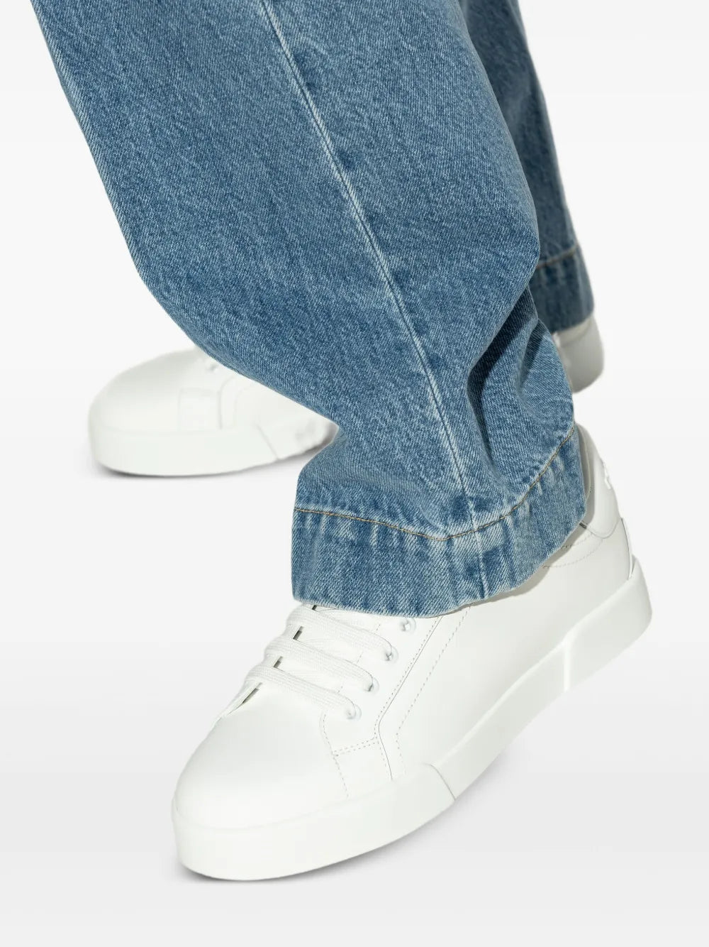 Dolce & gabbana leather sneakers-DOLCE&GABBANA-Verso