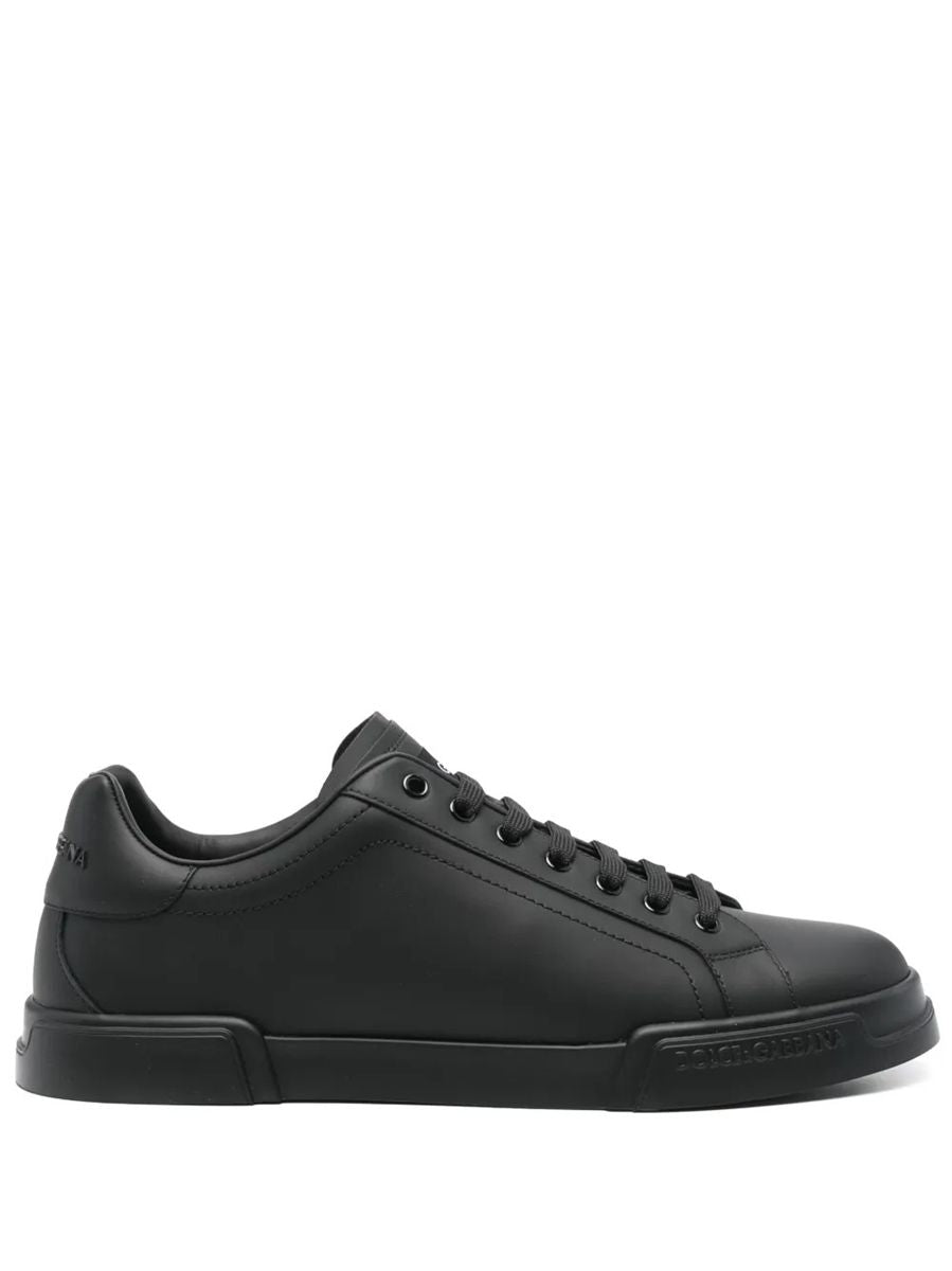 Dolce & gabbana leather sneakers-DOLCE&GABBANA-Verso