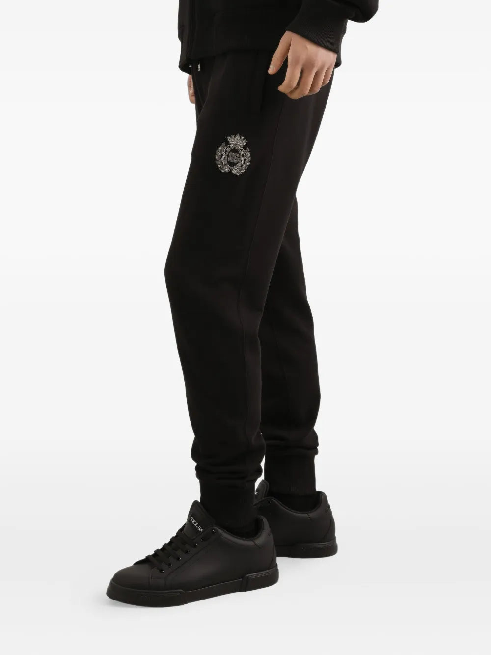 Dolce & gabbana logo-embroidered track pants