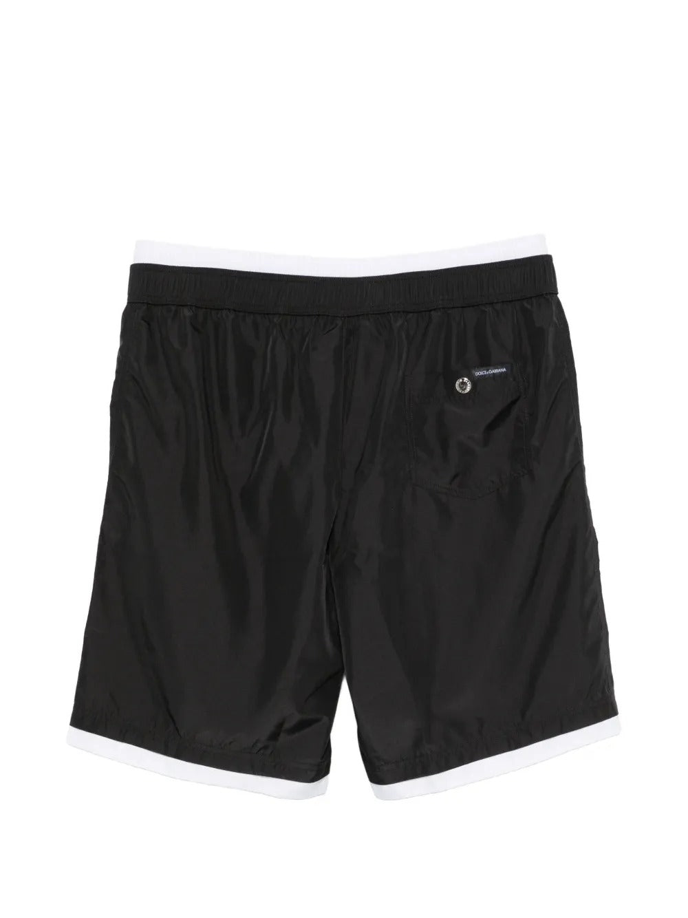 Dolce & gabbana logo-patch drawstring swim shorts-DOLCE&GABBANA-Verso