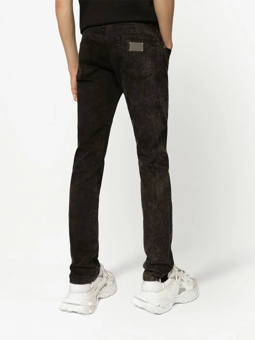 Dolce & gabbana marble-effect skinny jeans-DOLCE&GABBANA-Verso