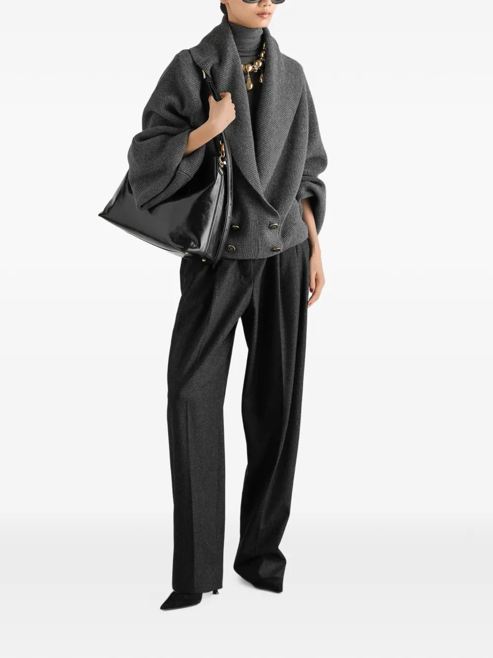 Dolce & gabbana wool flannel trousers-DOLCE&GABBANA-Verso