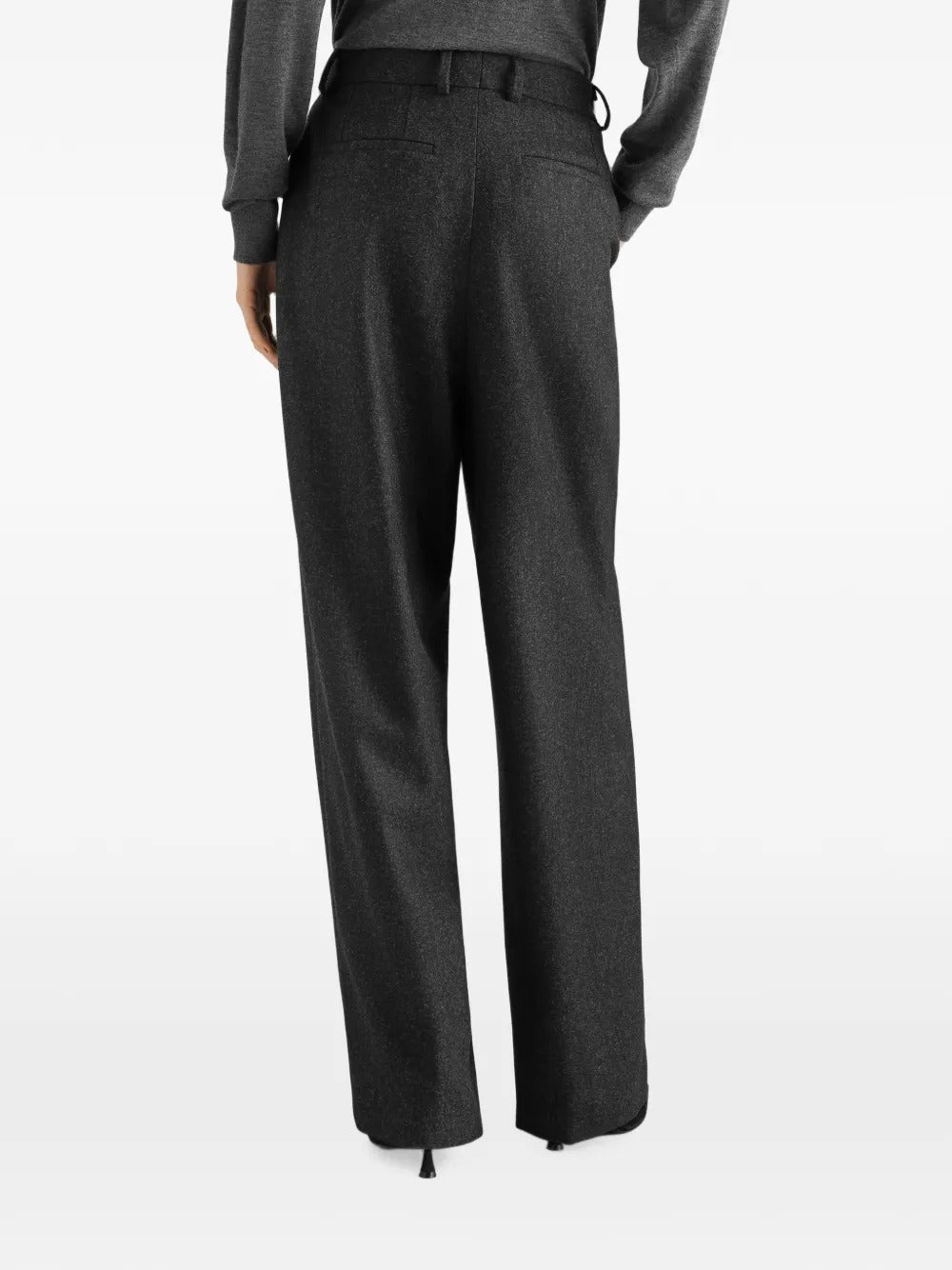 Dolce & gabbana wool flannel trousers-DOLCE&GABBANA-Verso