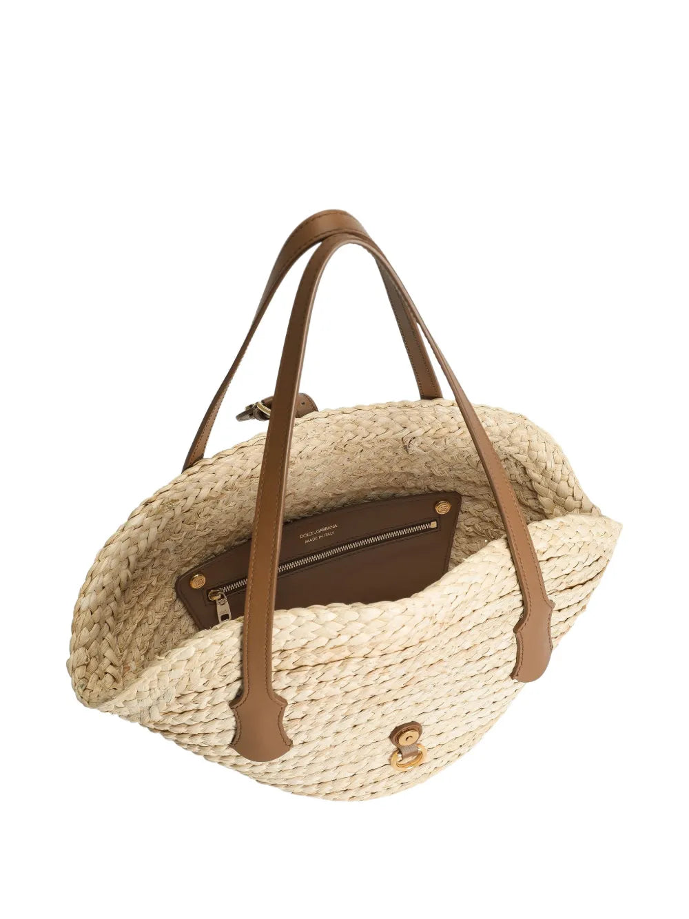Dolce & gabbana woven-raffia basket bag-DOLCE&GABBANA-Verso